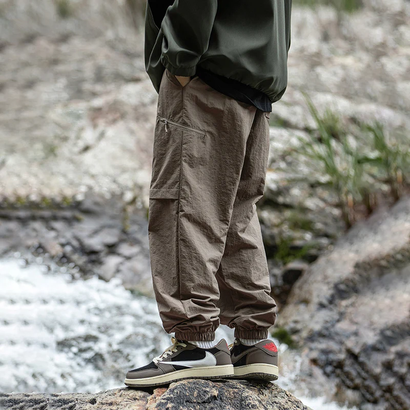 Outdoor Camping Brand - TFETTERS ブランド防水カーゴパンツ男アウトドアキャンプ外出ナイロンカーゴパンツ男性 2026 春夏の新しい男性服