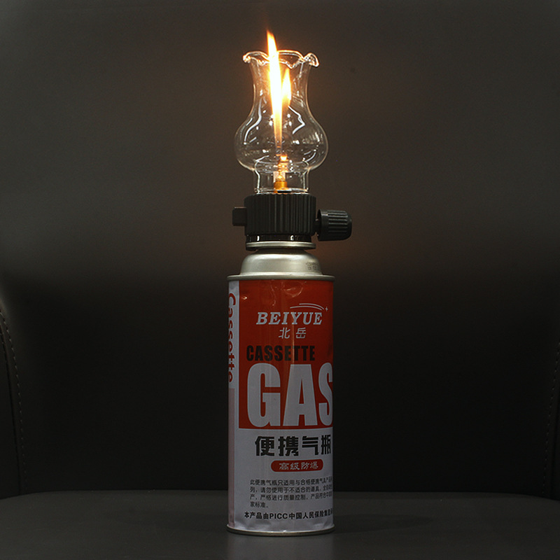 Outdoor Camping Heater For Tent - カードストーブ ガスシリンダー ヘッドライト クリエイティブガスランプヘッド アウトドアキャンプセット 新製品
