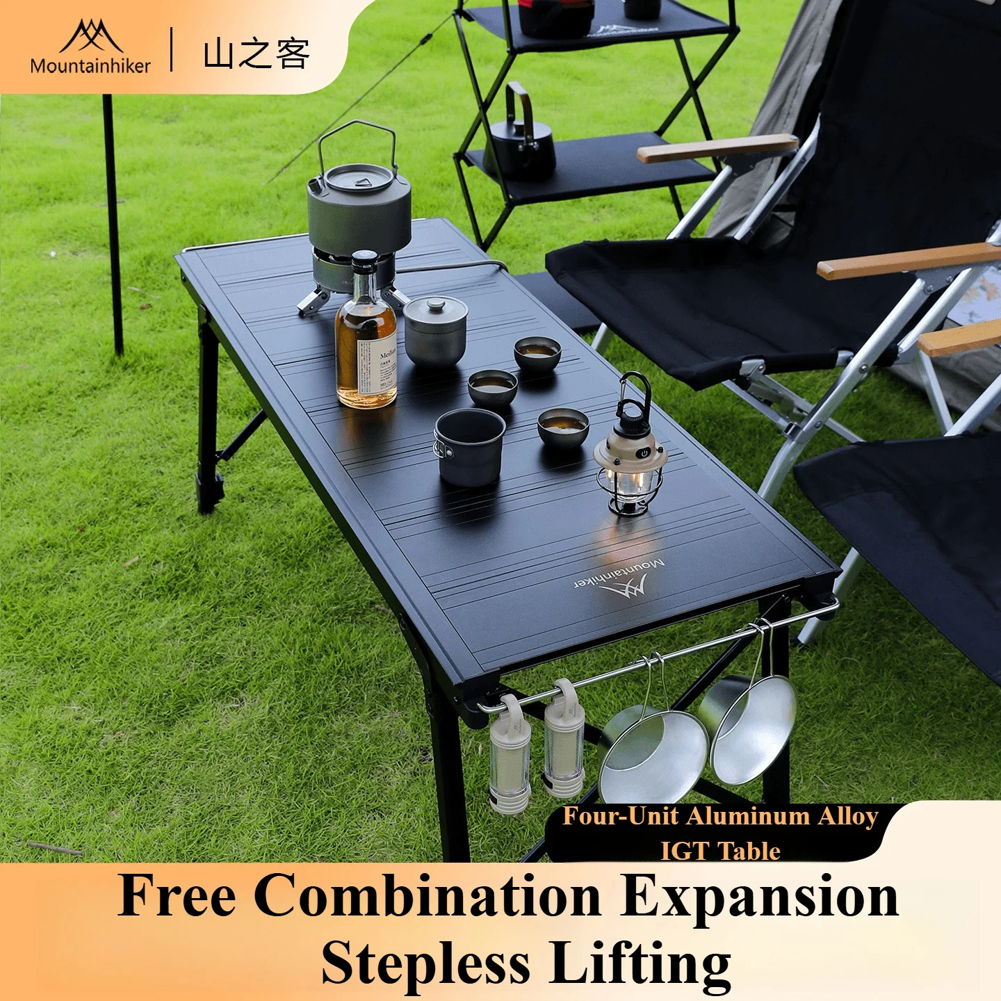 Outdoor Camping Heater For Tent - Mountainhiker キャンプ折りたたみリフト取り外し可能なマルチユニット IGT テーブルガスストーブポータブルキャンプバーベキューグリルテーブル屋外ピクニックテーブル