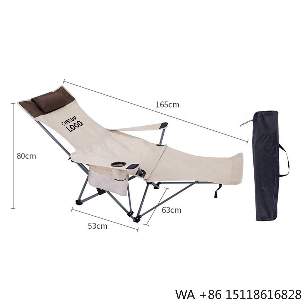 Folding Chair - ポータブル折りたたみリクライニングチェア 軽量調節可能チェア アウトドアキャンプビーチパティオ用 コンパクト収納