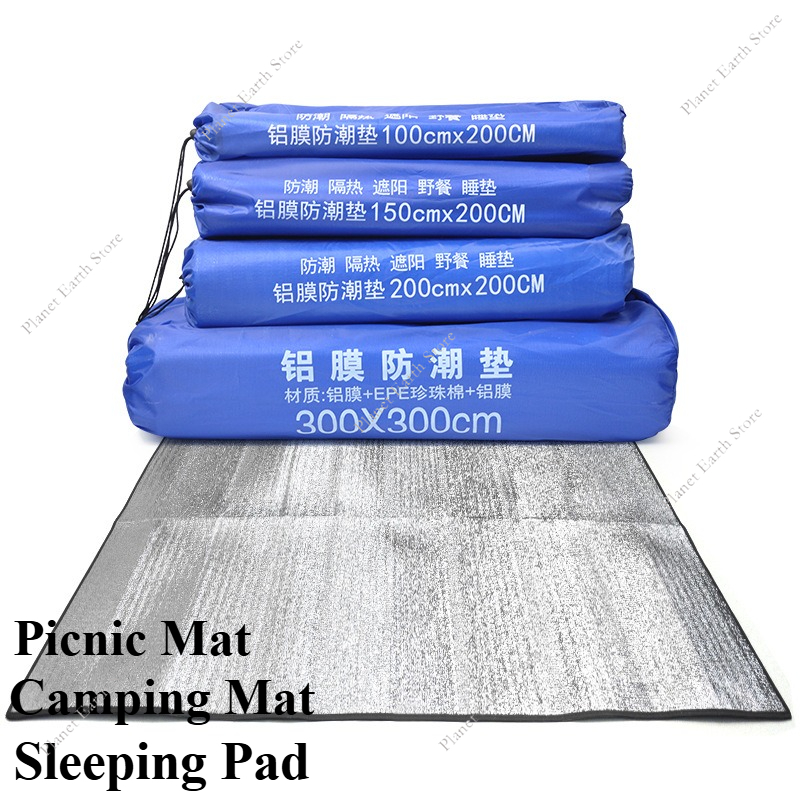 Outdoor Camping Heated Blanket - 屋外キャンプマット発泡ホイルブランケットアルミ断熱発泡ホイルマットテントスリーピングパッドピクニックマットキャンプマット熱を反射