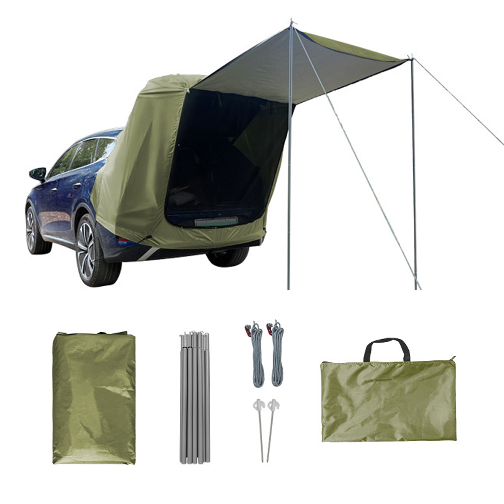 Outdoor Camping Car Tent - キャンプ,ピクニック,mpv,t用のキャノピー,SUVリアエクステンション,防雨を備えた屋外車の後部テント