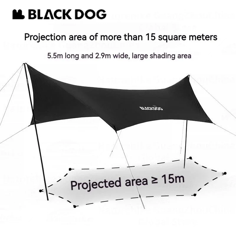 BLACKDOG 5.5x2.9M 大型オーニングテント U - Waterproof Tarp Shelter のレビューと価格