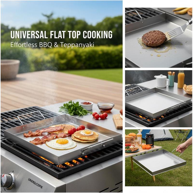 ユニバーサルフラットトップグリドル 18x16インチ キャン - Outdoor Camping Food のレビューと価格