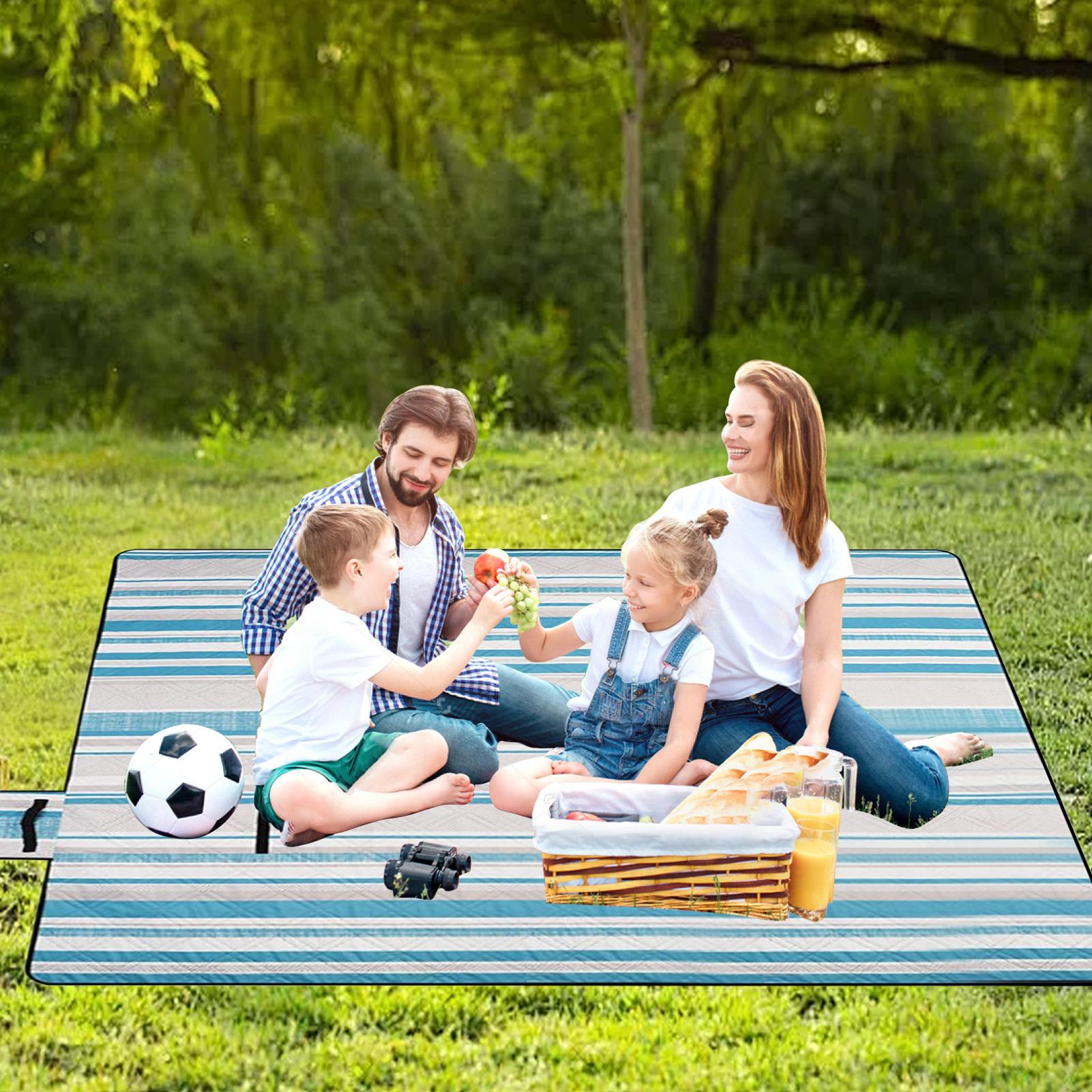 ピクニックブランケット屋外キャンプラグ防水ノンスリップ折りた - Outdoor Camping Decke のレビューと価格