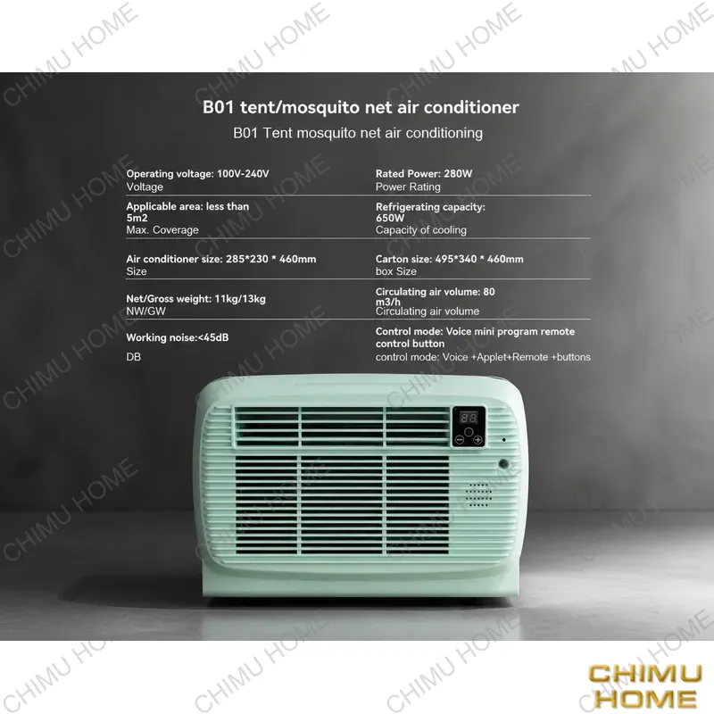【CHIMU HOME】 650W ポータブルエアコン 屋外 - Outdoor Camping Car Tent のレビューと価格
