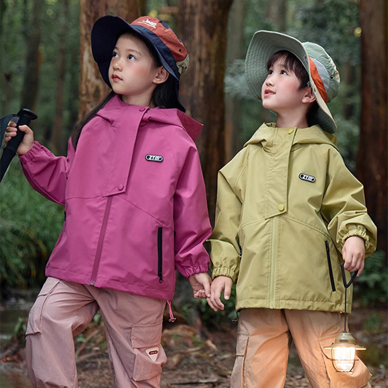 ユニセックスハイキングジャケット防水秋子供ウインドブレーカー - Outdoor Camping Kids Activities のレビューと価格