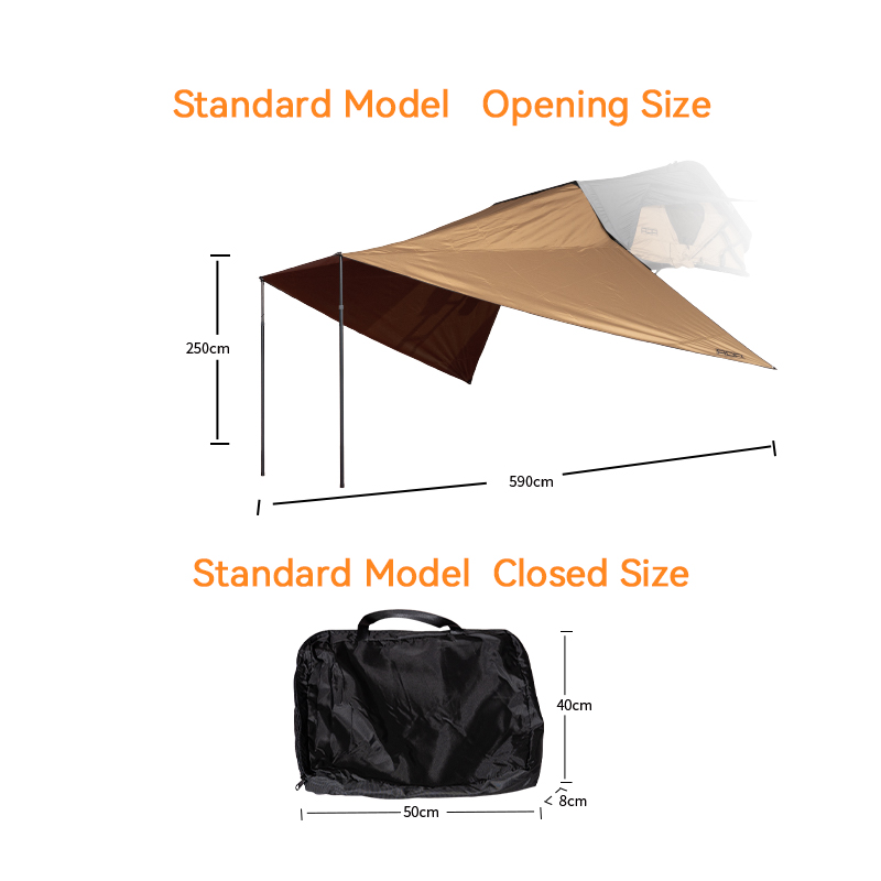 防水オックスフォード製キャノピーテント、サンシェード、レイン - Outdoor Camping Car Tent のレビューと価格