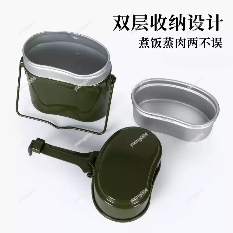 アウトドアキャンプ用分割弁当箱 耐熱アルミ製食品容器 - Outdoor Camping Food のレビューと価格