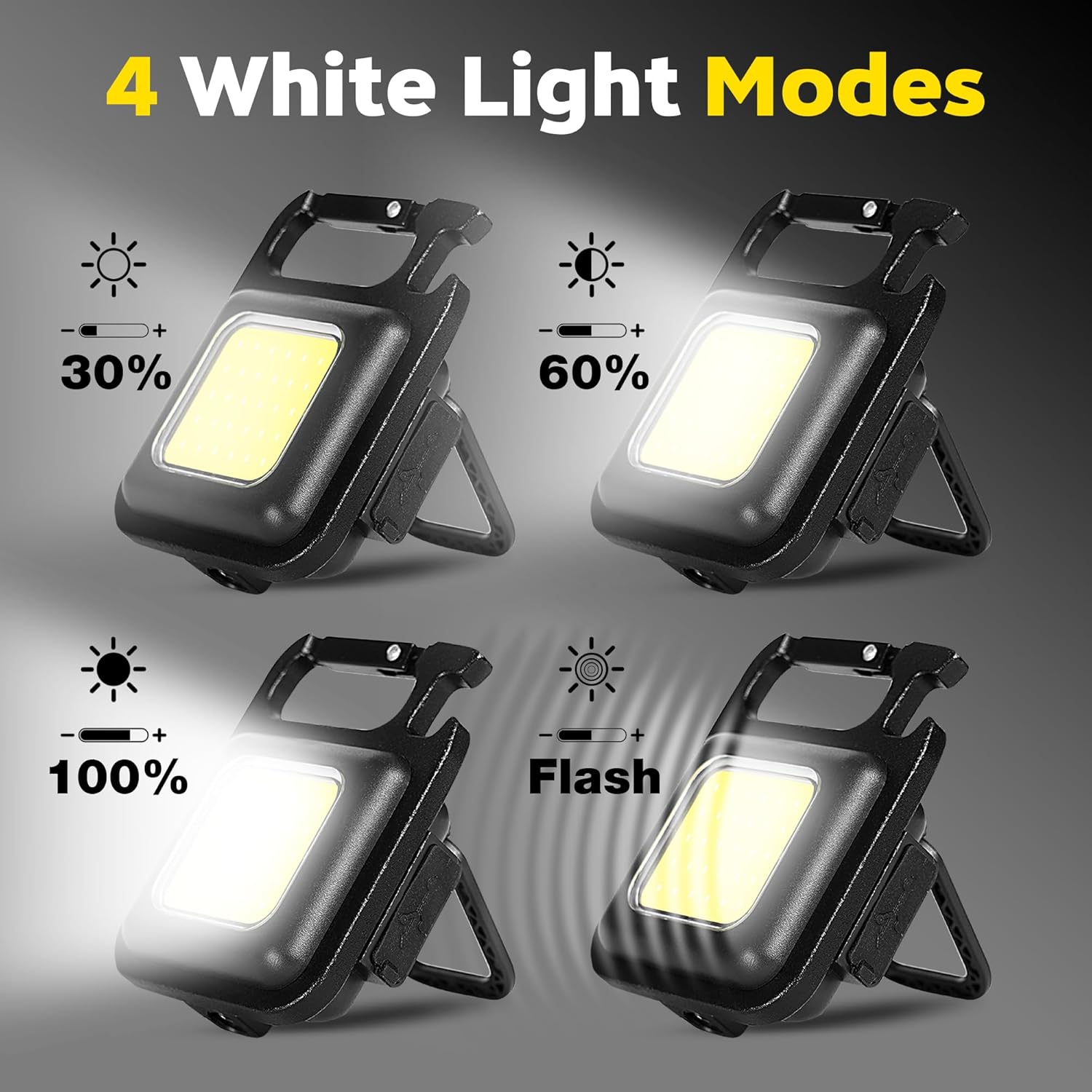 ポータブルキーホルダーライトミニ多機能キャンプ懐中電灯USB - Outdoor Camping Glamping のレビューと価格