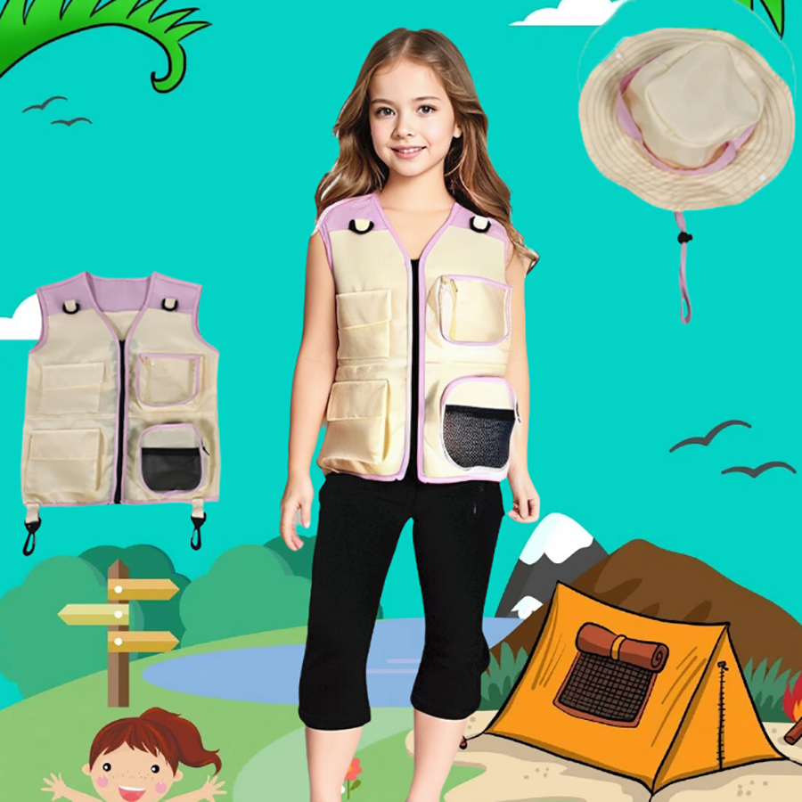 子供のための変装と帽子,よだれかけと帽子,複数のポケット,ア - Outdoor Camping Kids Activities のレビューと価格
