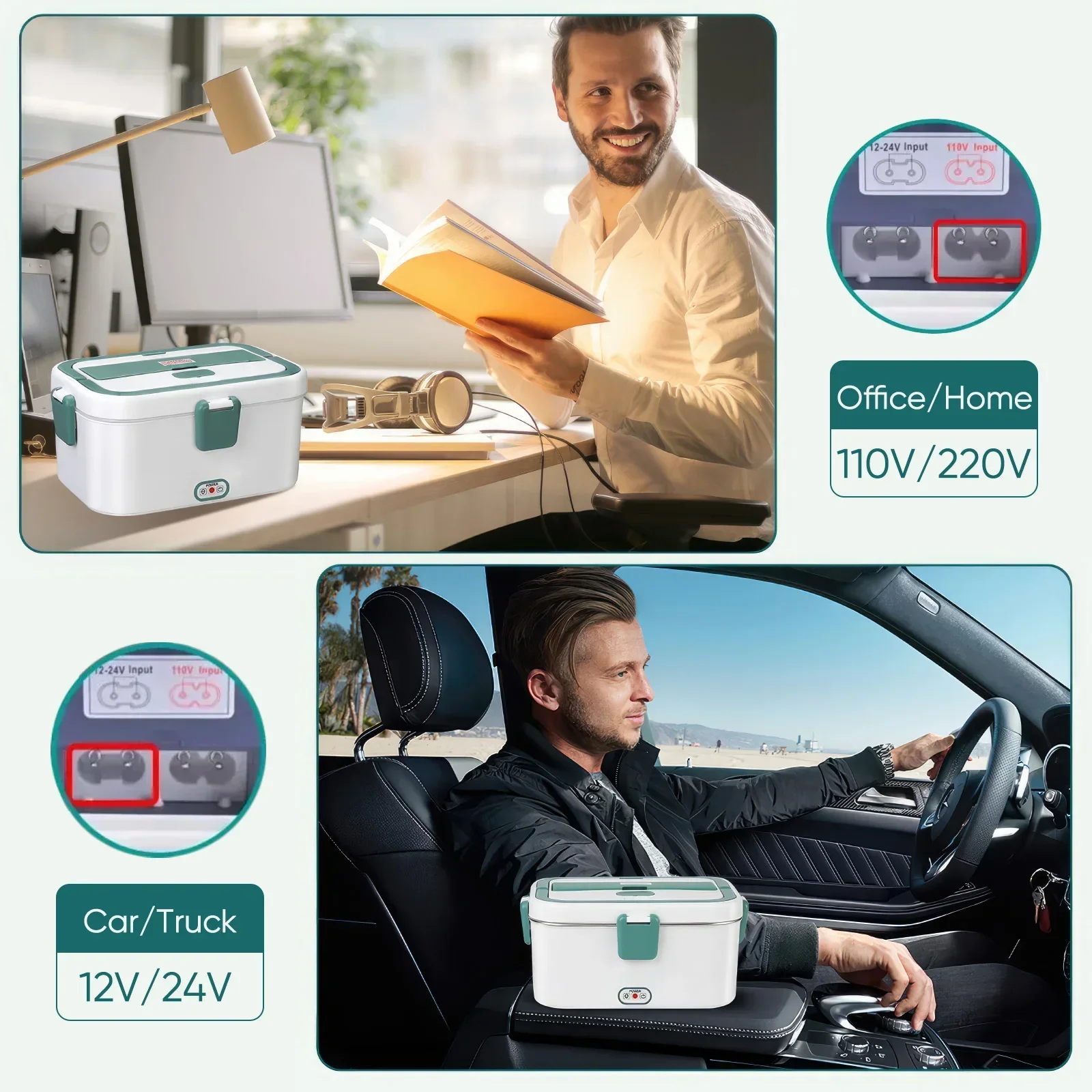 電気ランチボックス フードウォーマー 1.8L 80W アウ - Outdoor Camping Food のレビューと価格