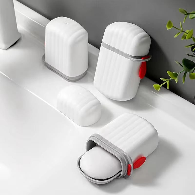 旅行用ポータブルソープボックス 蓋付き 密閉型 水切り可能な - Outdoor Camping Bathroom のレビューと価格