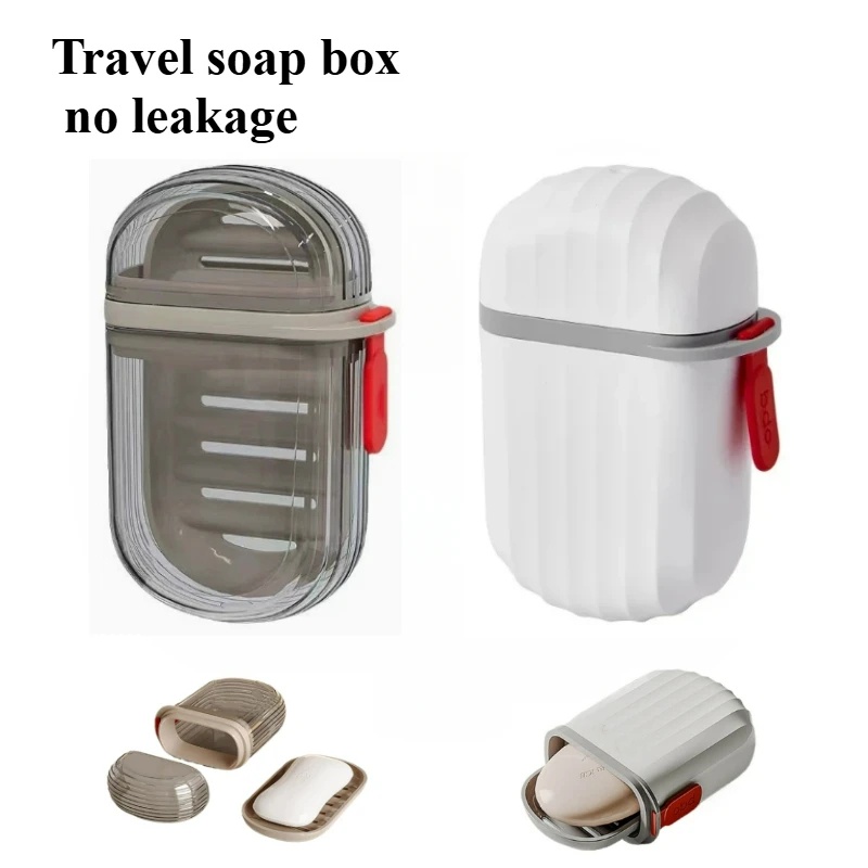 旅行用ポータブルソープボックス 蓋付き 密閉型 水切り可能な - Outdoor Camping Bathroom のレビューと価格