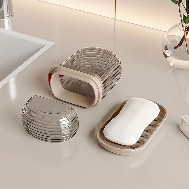 旅行用ポータブルソープボックス 蓋付き 密閉型 水切り可能な - Outdoor Camping Bathroom のレビューと価格