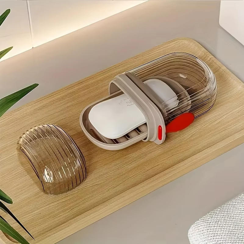 旅行用ポータブルソープボックス 蓋付き 密閉型 水切り可能な - Outdoor Camping Bathroom のレビューと価格