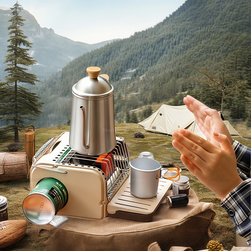 1200Wキャンプ用ガスストーブ ポータブルミニヒーター ア - Outdoor Camping Gas Heater のレビューと価格