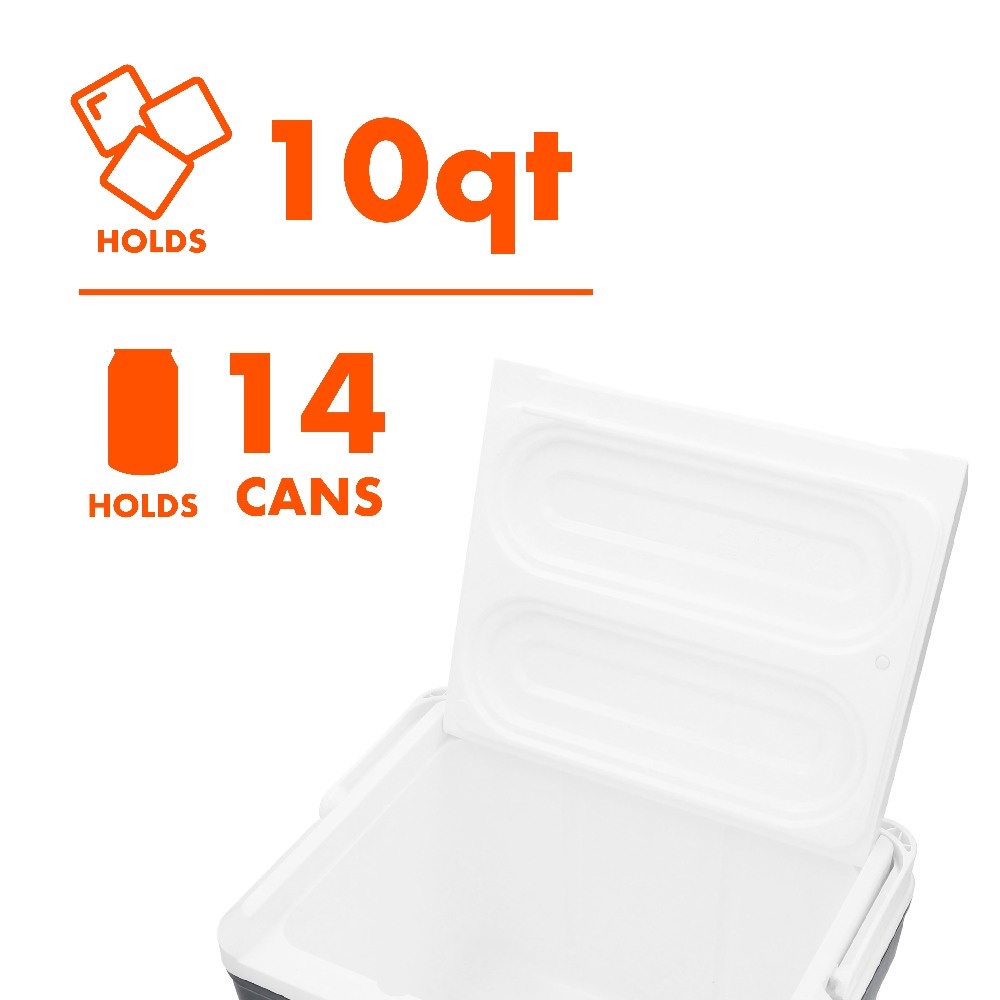 断熱ハードサイドクーラーボックス（ホイール付き）10クォート - Outdoor Camping Food のレビューと価格
