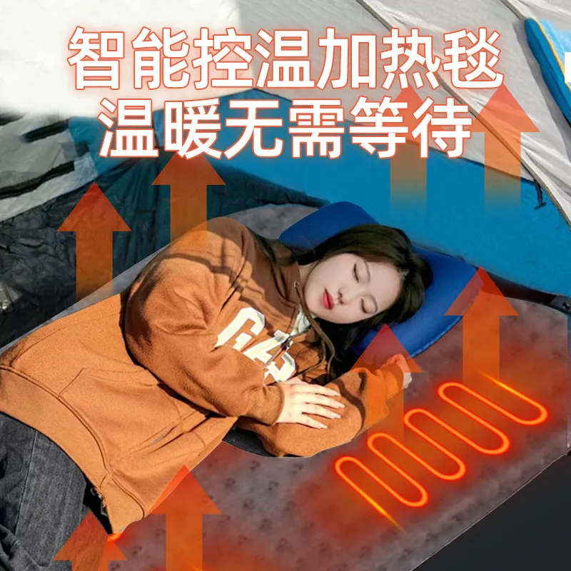 12V 車用電気毛布防水加熱マットレスパッド屋外キャンプテン - Outdoor Camping Heated Blanket のレビューと価格