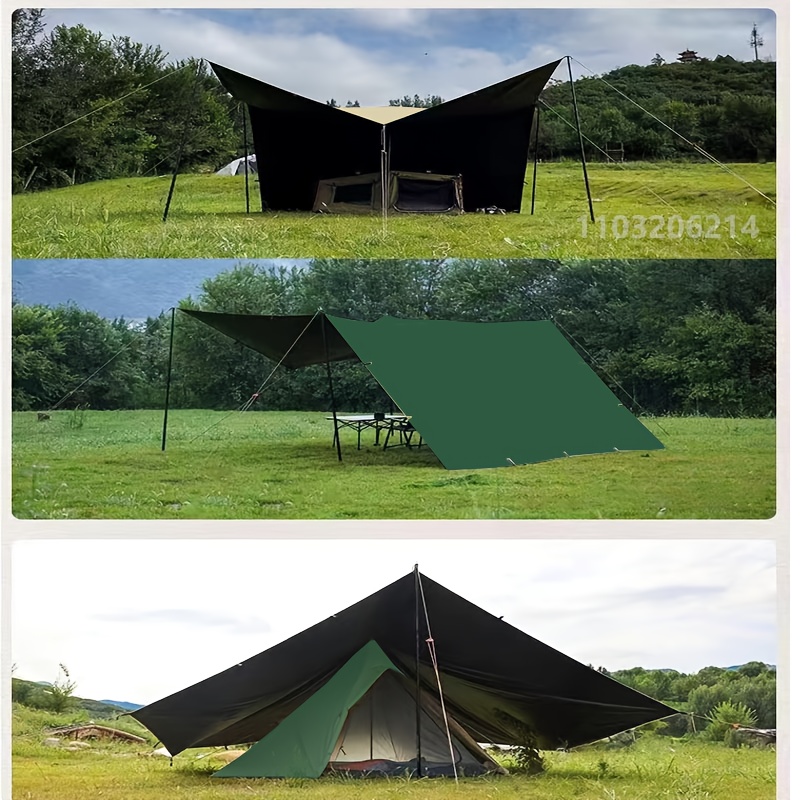 19 ハングポイント テント タープ サバイバル サンシェル - Waterproof Tarp Shelter のレビューと価格