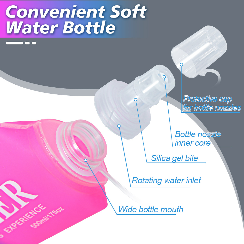 NEWBOLER ウォーターボトル折りたたみソフトフラスコス - Collapsible Water Bottle のレビューと価格