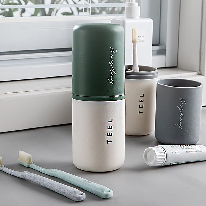 ポータブル歯ブラシホルダーボックス、バスルームアクセサリー、 - Outdoor Camping Bathroom のレビューと価格