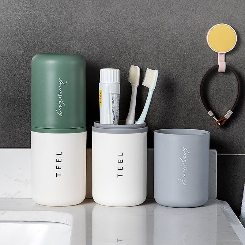 ポータブル歯ブラシホルダーボックス、バスルームアクセサリー、 - Outdoor Camping Bathroom のレビューと価格