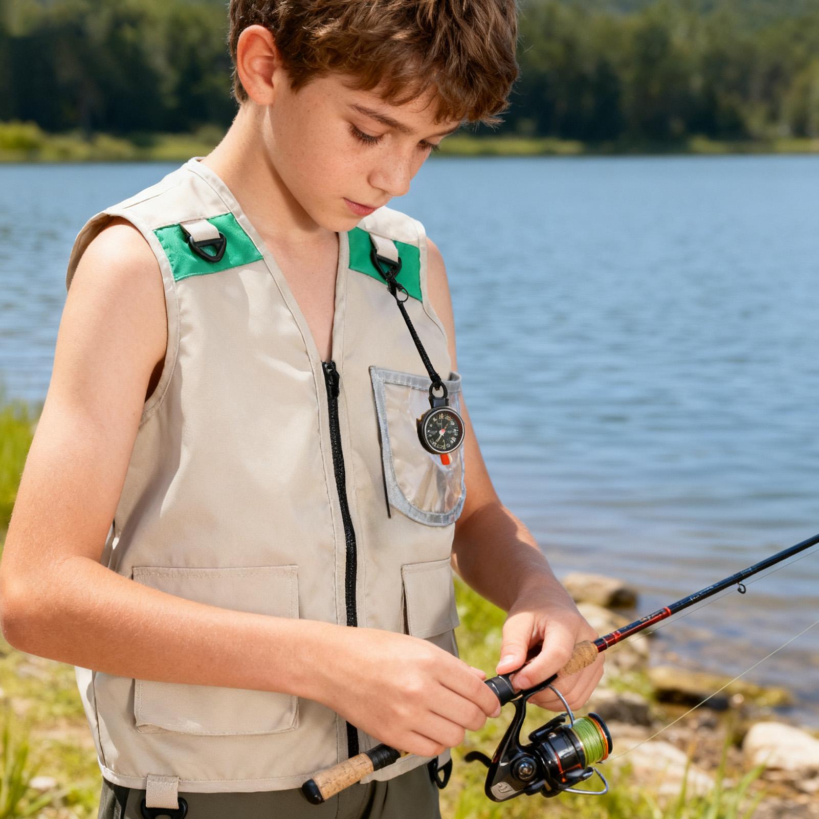 キッズカーゴベストノースリーブコスチュームジャケットアウトド - Outdoor Camping Kids Activities のレビューと価格