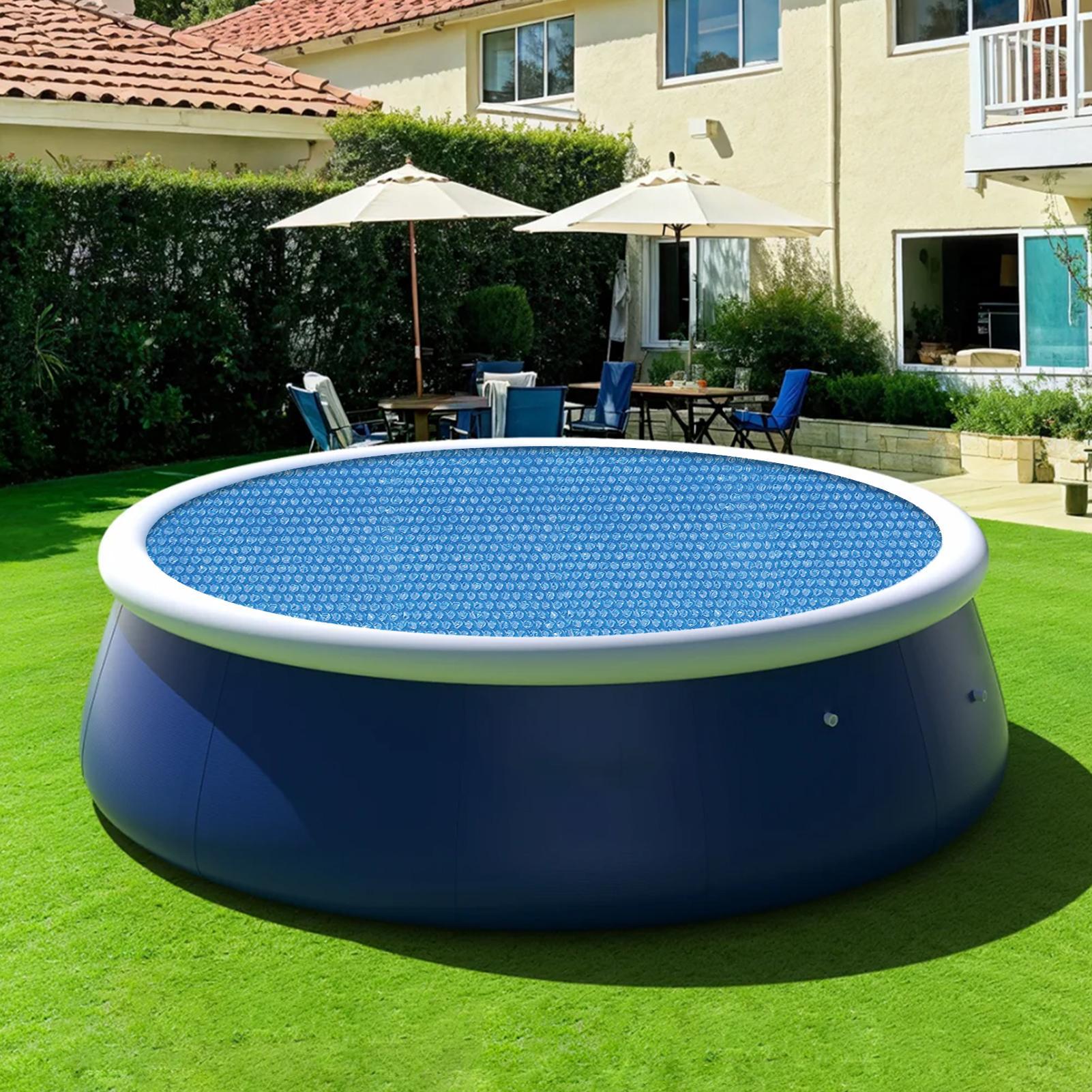 丸型プールカバー、丸型浴槽バブルブロック屋外プールカバー、デ - Outdoor Camping Decke のレビューと価格