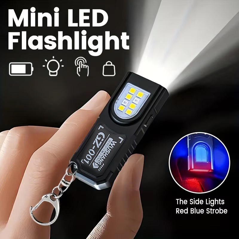多機能キーホルダー懐中電灯 USB 充電式ミニ懐中電灯 CO - Outdoor Camping Glamping のレビューと価格