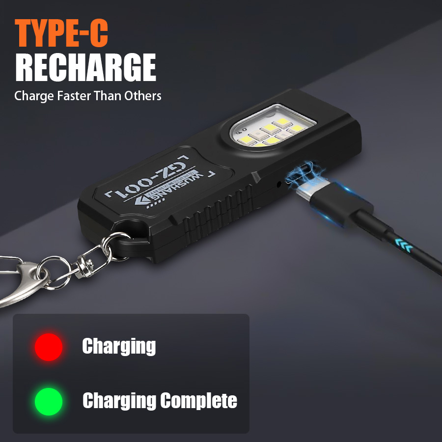 多機能キーホルダー懐中電灯 USB 充電式ミニ懐中電灯 CO - Outdoor Camping Glamping のレビューと価格