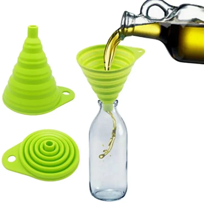 1/4 個シリコン折りたたみ式漏斗折りたたみ式キッチンロング - Collapsible Water Bottle のレビューと価格