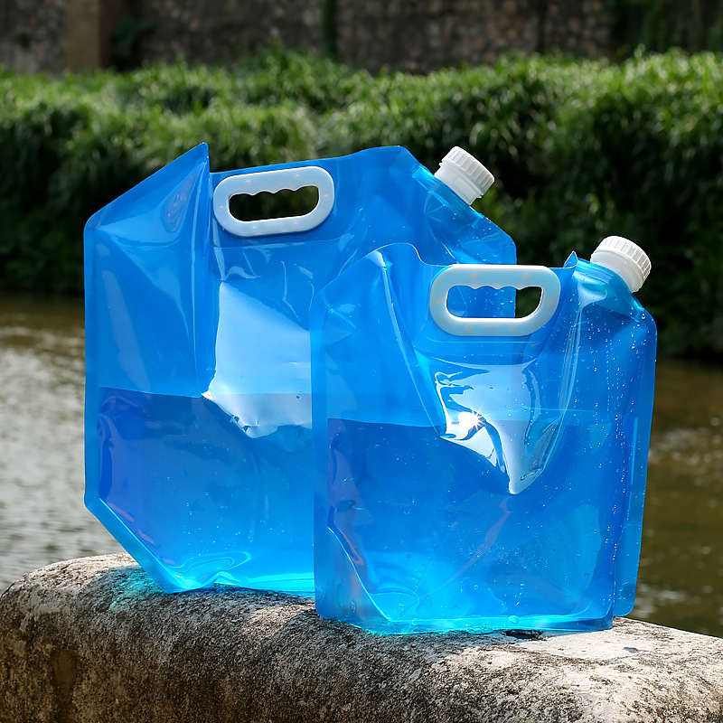 折りたたみ式ウォーターコンテナバッグ、キャンプ用スピゴット付 - Collapsible Water Bottle のレビューと価格