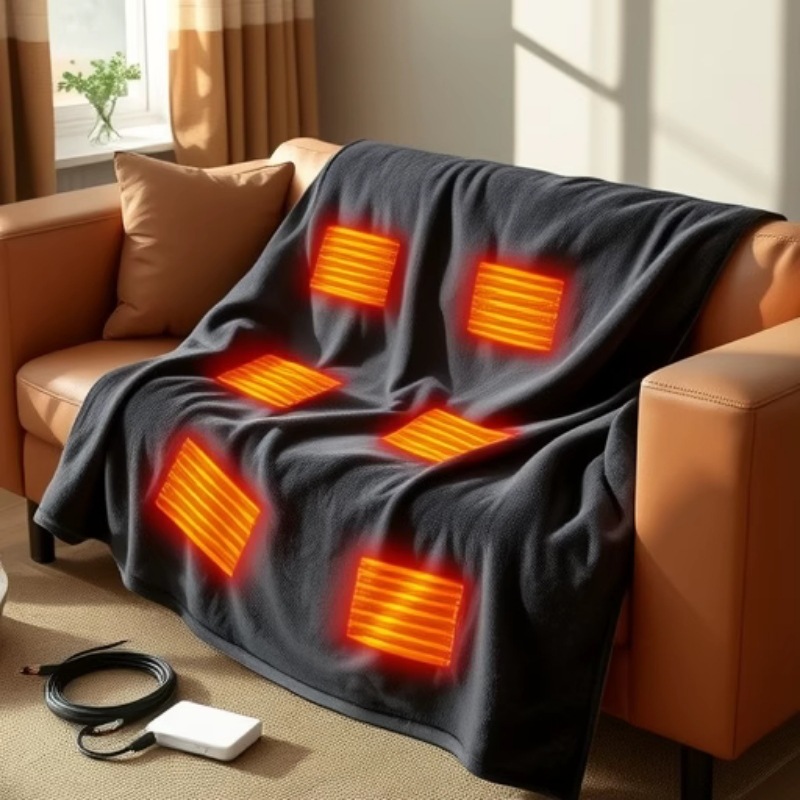2025年新型USB加熱ショールブランケット、屋外キャンプや - Outdoor Camping Heated Blanket のレビューと価格