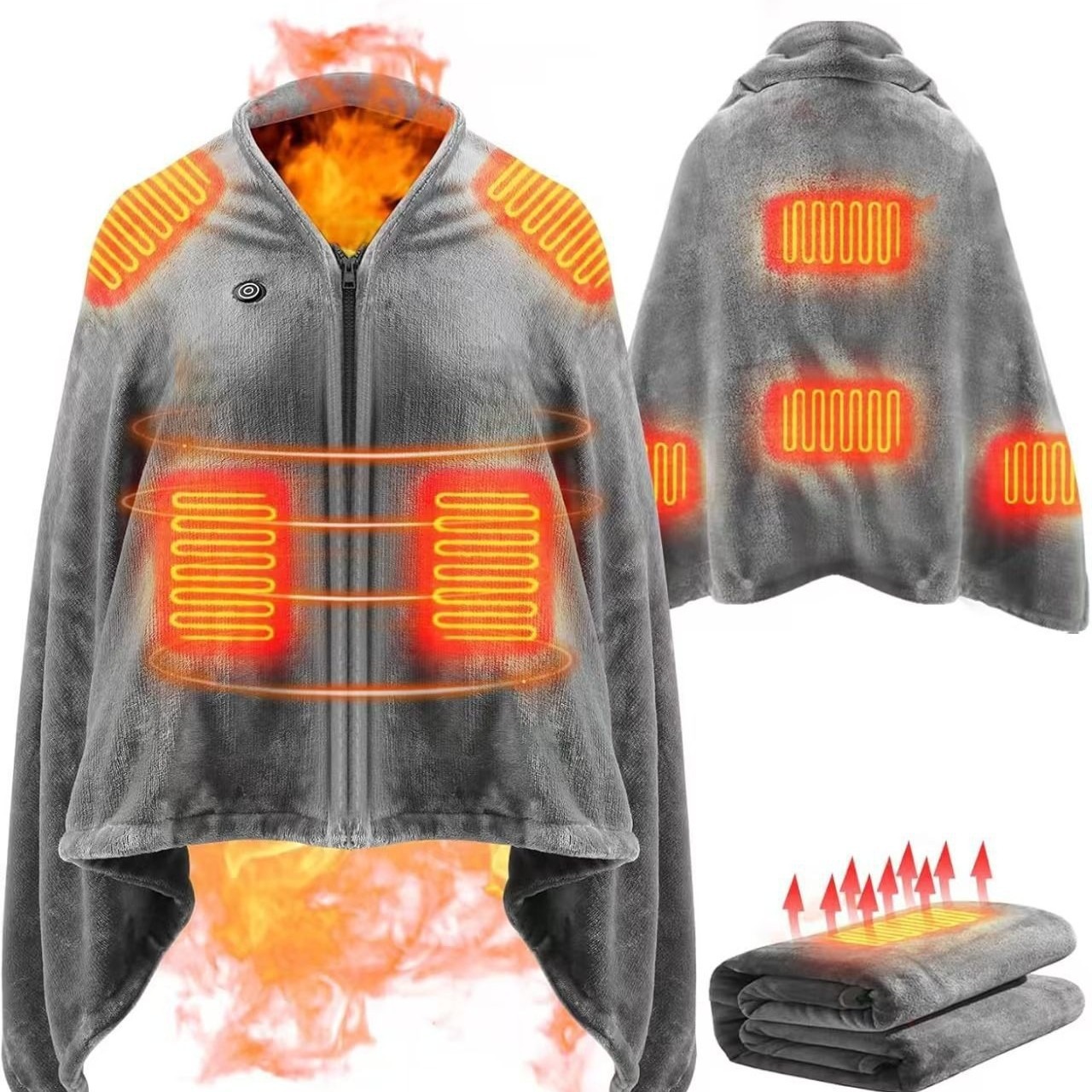 2025年新型USB加熱ショールブランケット、屋外キャンプや - Outdoor Camping Heated Blanket のレビューと価格