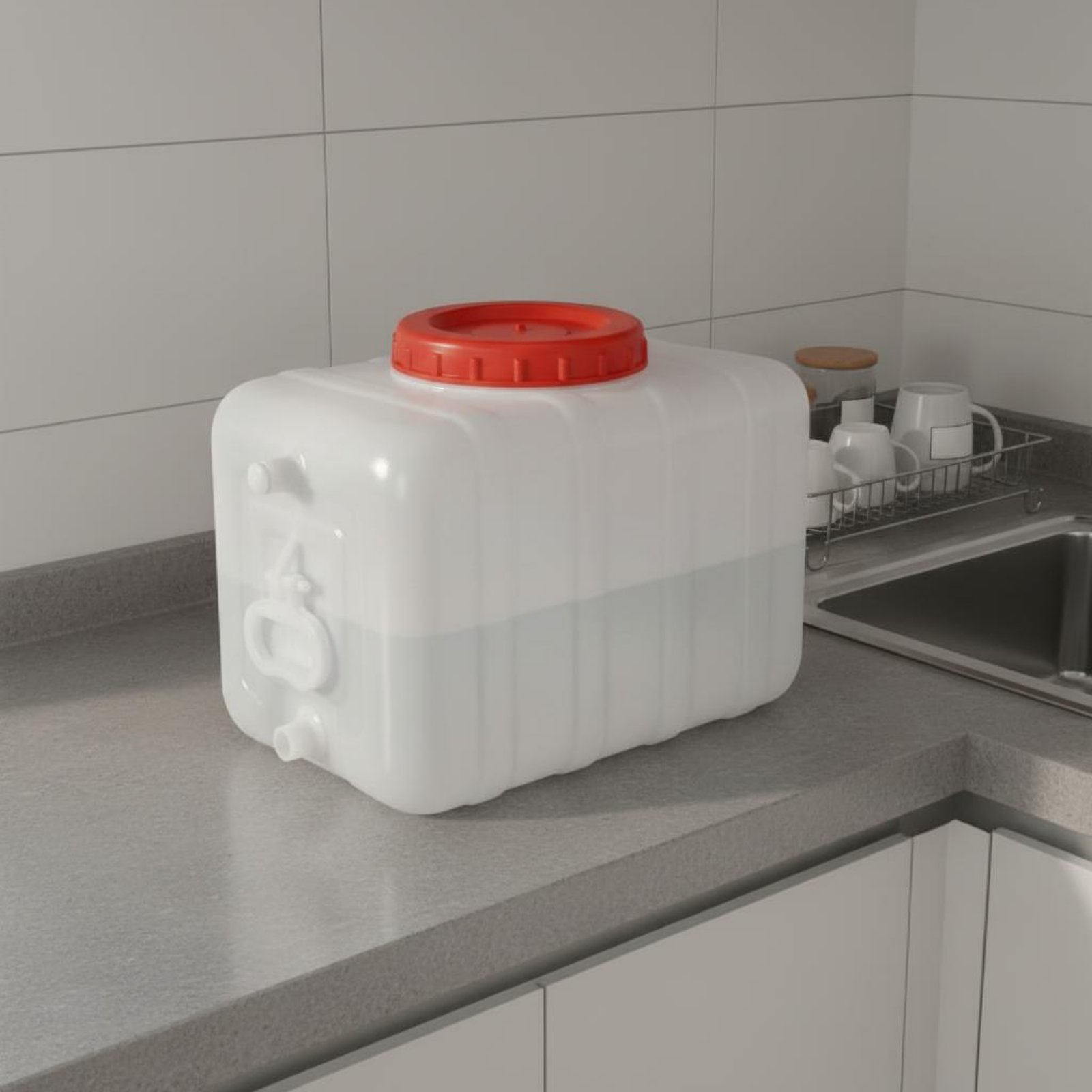 食品グレードのプラスチック製水差し、漏れ防止の蓋付き、長方形 - Outdoor Camping Food のレビューと価格