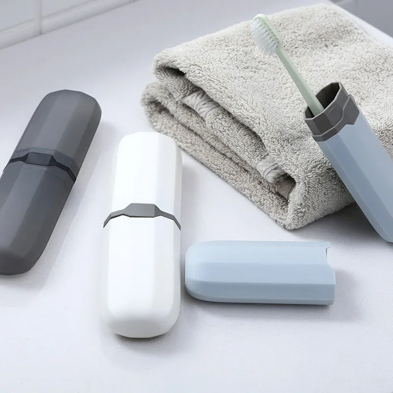 ポータブル歯ブラシと歯磨き粉ホルダー,旅行収納ボックス,ケー - Outdoor Camping Bathroom のレビューと価格