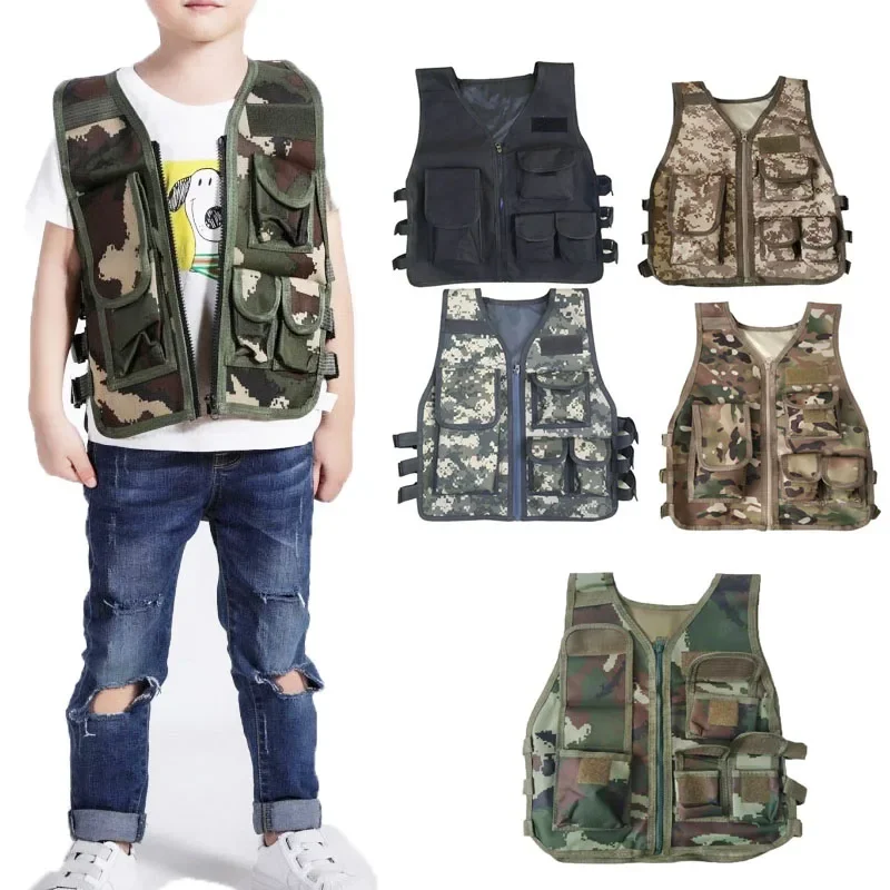 キッズタクティカルベスト軍ファン屋外子供用ベストCSゲームコ - Outdoor Camping Kids Activities のレビューと価格