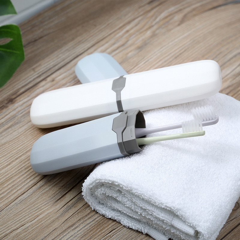 1/4pc ポータブル歯ブラシカバー収納ボックス毎日のアウト - Outdoor Camping Bathroom のレビューと価格