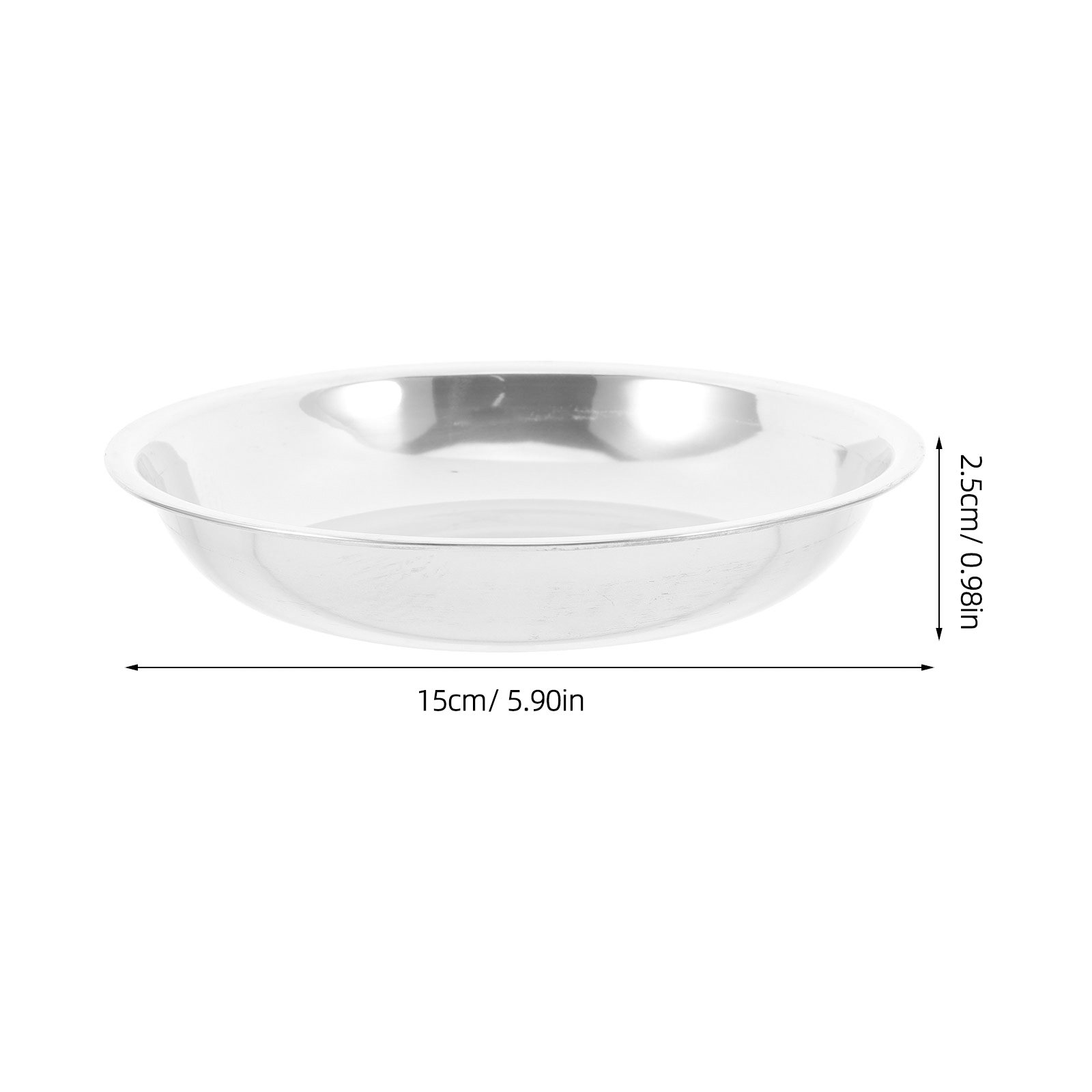 6個入り高品質ステンレス製丸型トレイ バーベキュープレート  - Outdoor Camping Food のレビューと価格